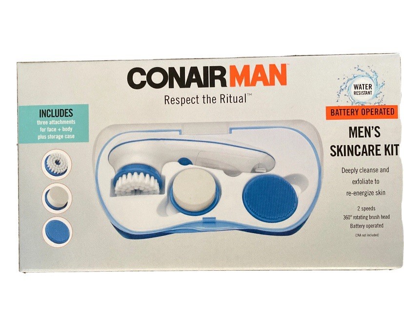 Conair Battery Operated Men’s Skincare Kit men facial skin face FAST SHIPPING