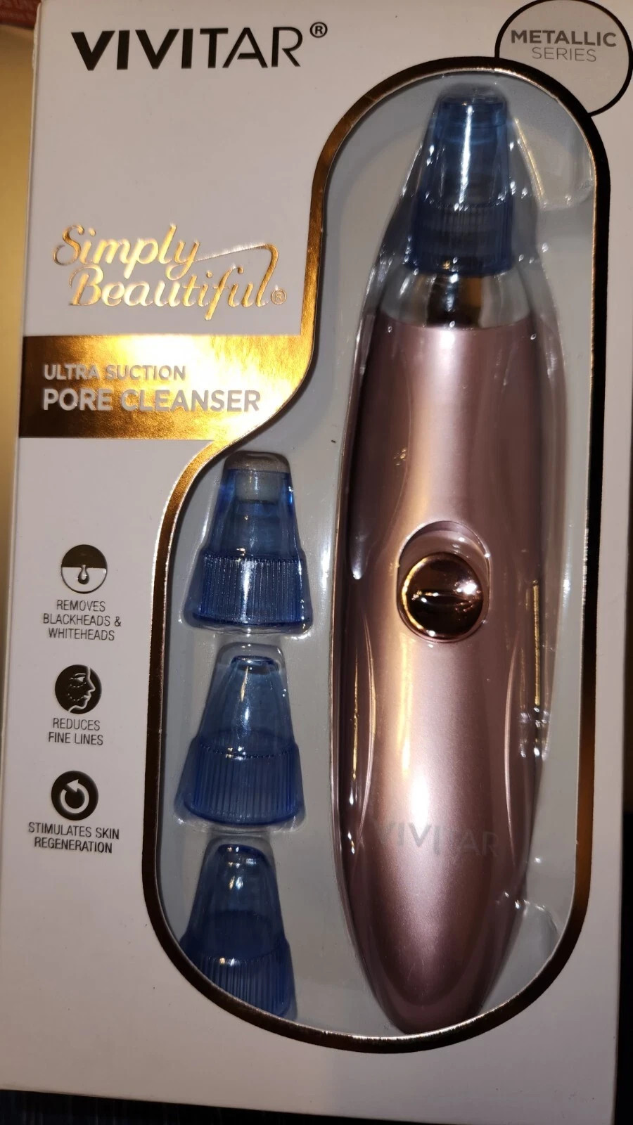 Vivitar Ultra Suction Facial Pore Cleanser Exfoliator Acne Blackheads Whiteheads