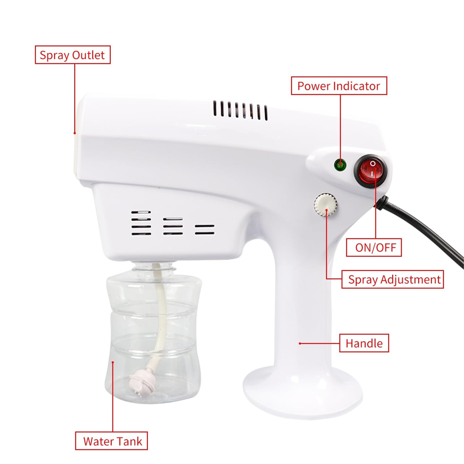 Portable Nano Steam Gun Hair Care Sprayer Micro Mist Machine Spray Gun Facial…