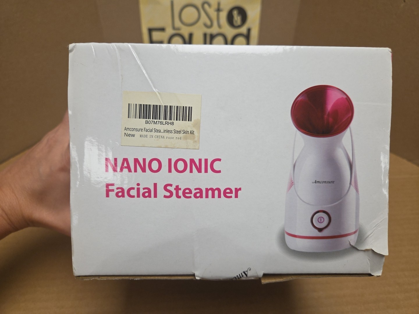*NEW Amconsure Nano Ionic Facial Steamer *Damaged Box * SEE PICS