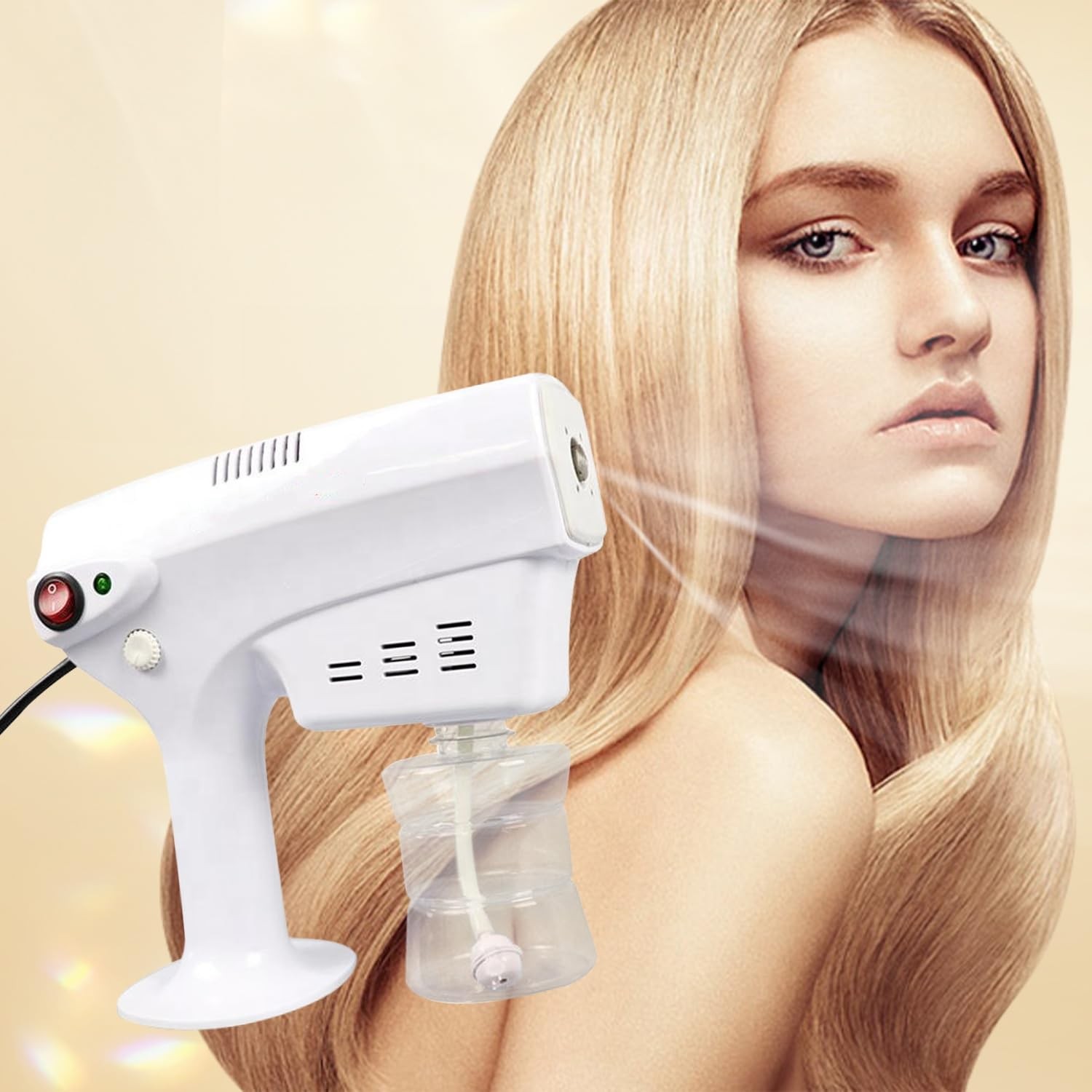 Portable Nano Steam Gun Hair Care Sprayer Micro Mist Machine Spray Gun Facial…