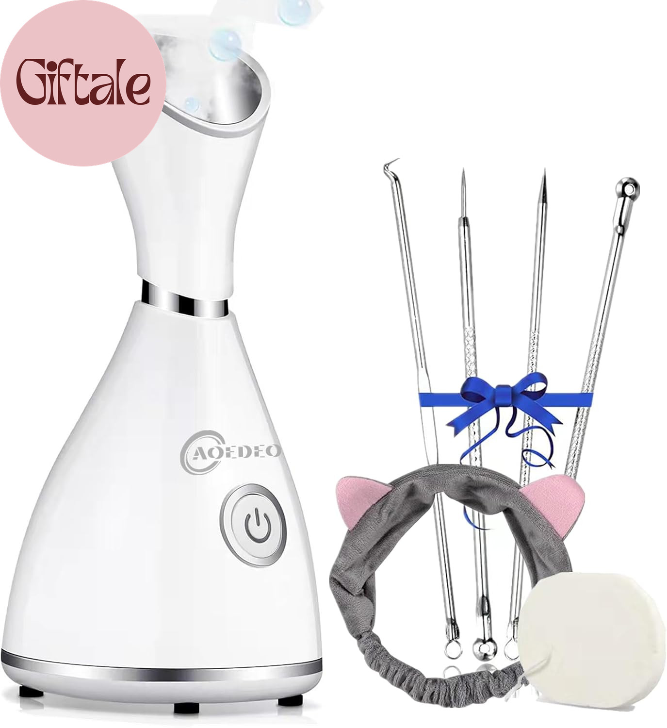 Nano Ionic Face Steamer – Warm Mist Humidifier for Deep Facial Cleansing – 4 Pie