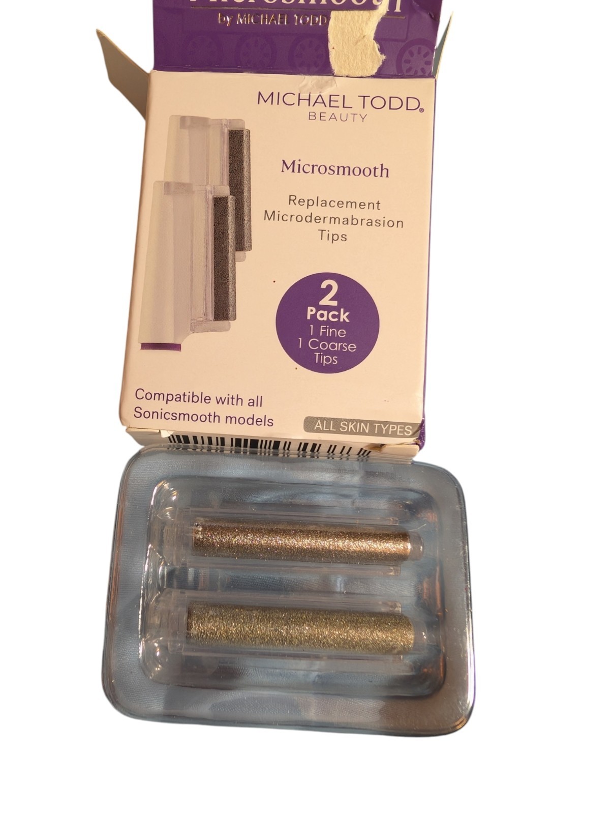 Michael Todd Beauty Microsmooth Replacement Tips for Sonicsmooth 2 Pack Tips NEW