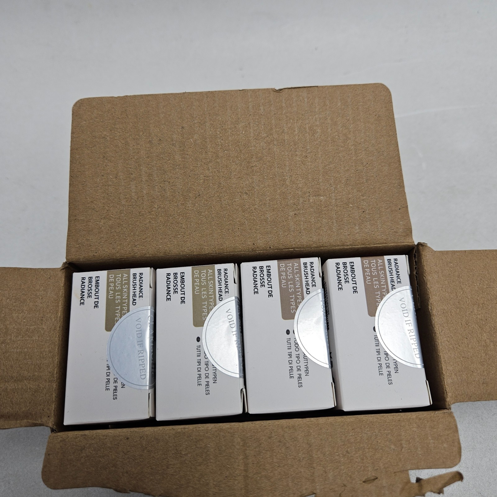 4 Pack Clarisonic RADIANCE Brush Heads for use with ALL Clarisonic Brushes