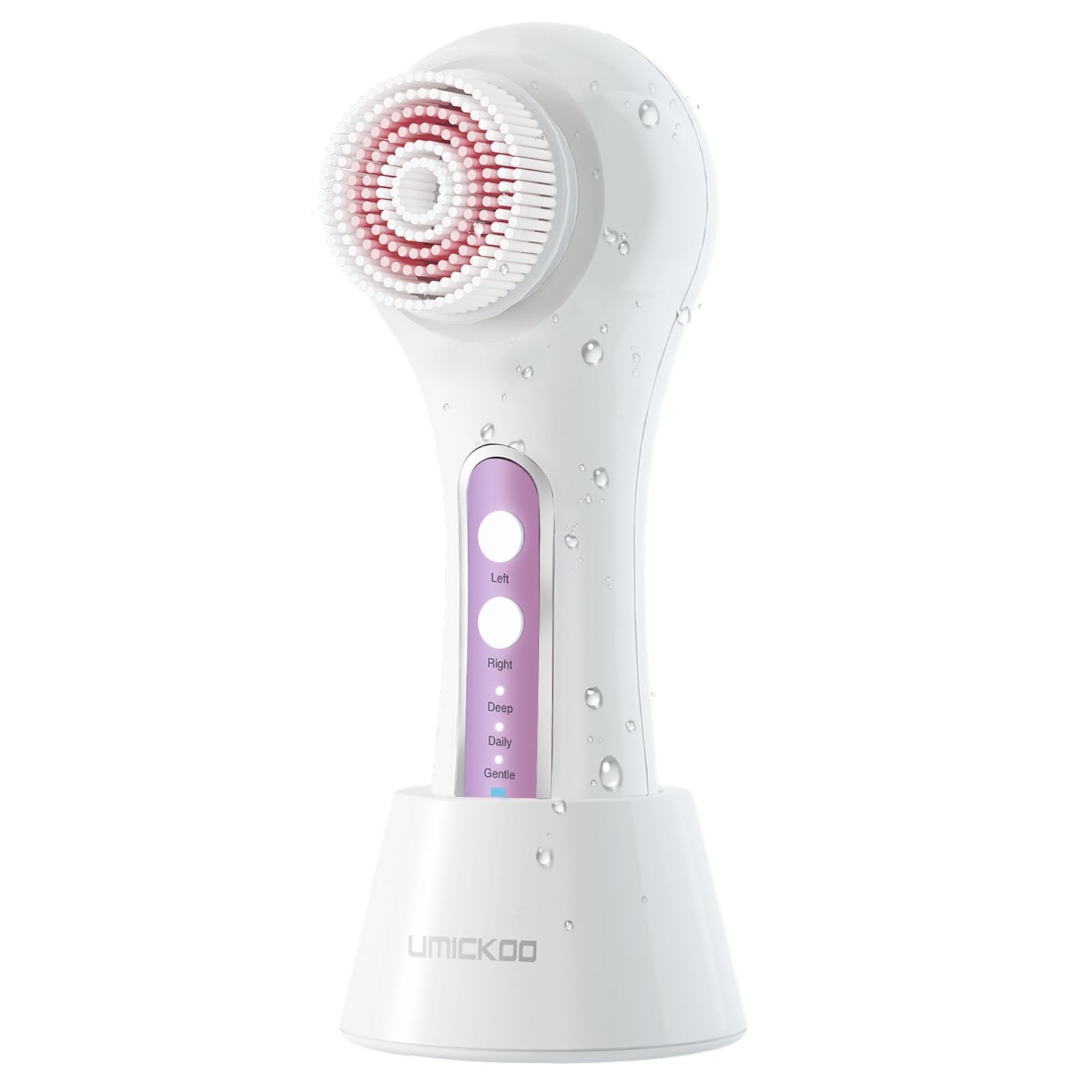 Electric Facial Cleansing Brush, 2-Way Rotating Face Scrubber with 3 Modes, R…