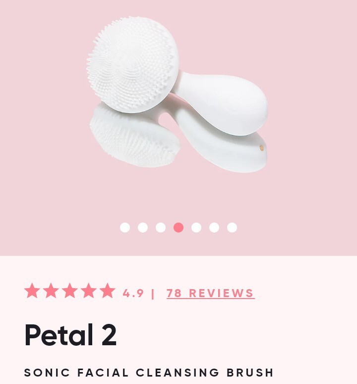 Rose Skin Co. Petal 2 Sonic Facial Cleansing Brush NEW IN BOX -FREE SHIPPING