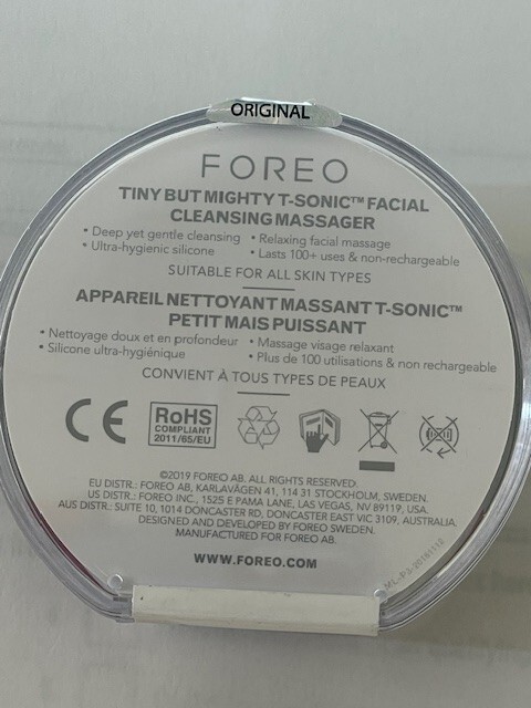 Foreo Sweden Luna™ Play Sonic Facial Cleanser & Massager Black Sealed Free Ship