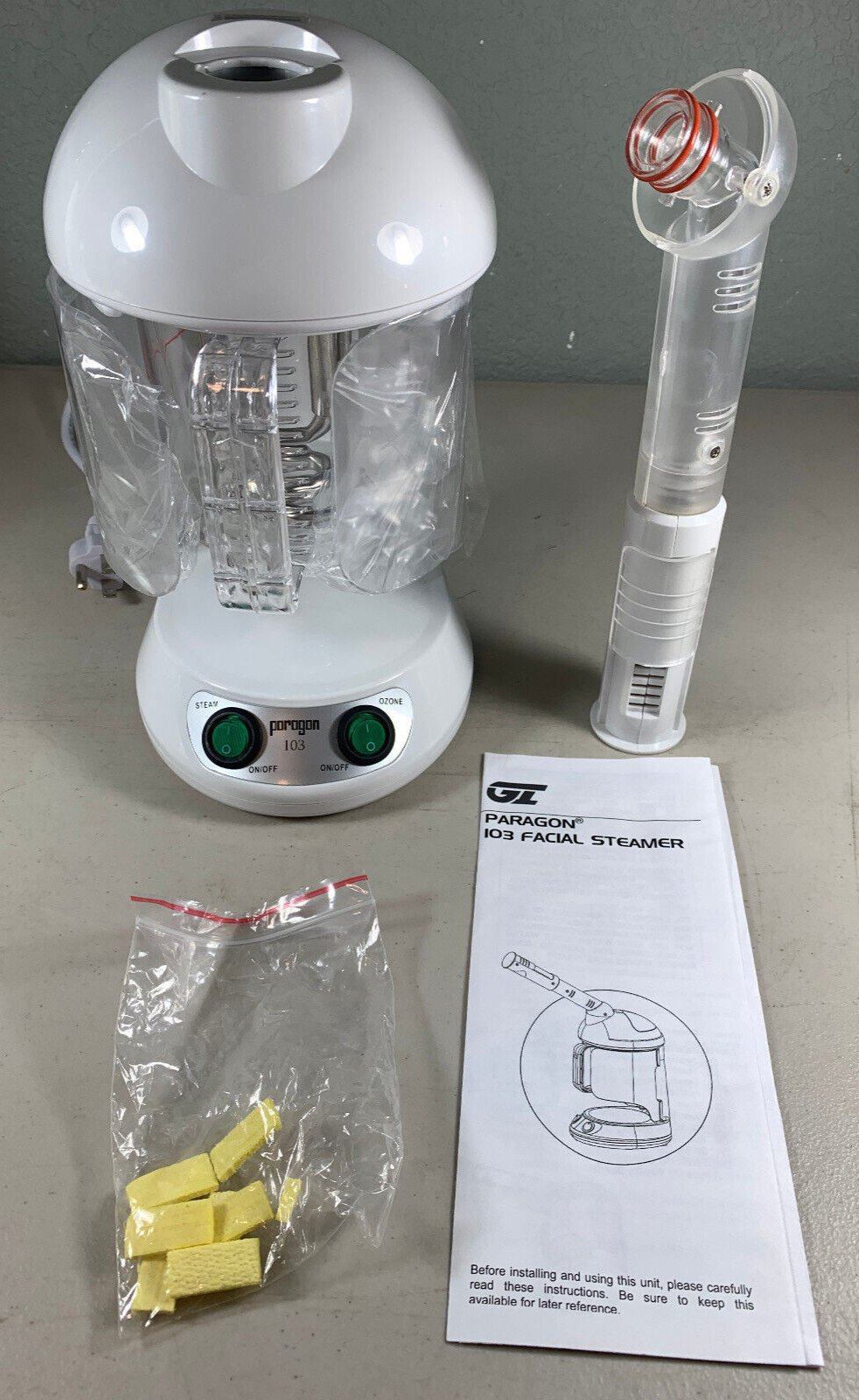 READ New Open Box Paragon Model 103 Facial Steamer w/ Aroma Therapy