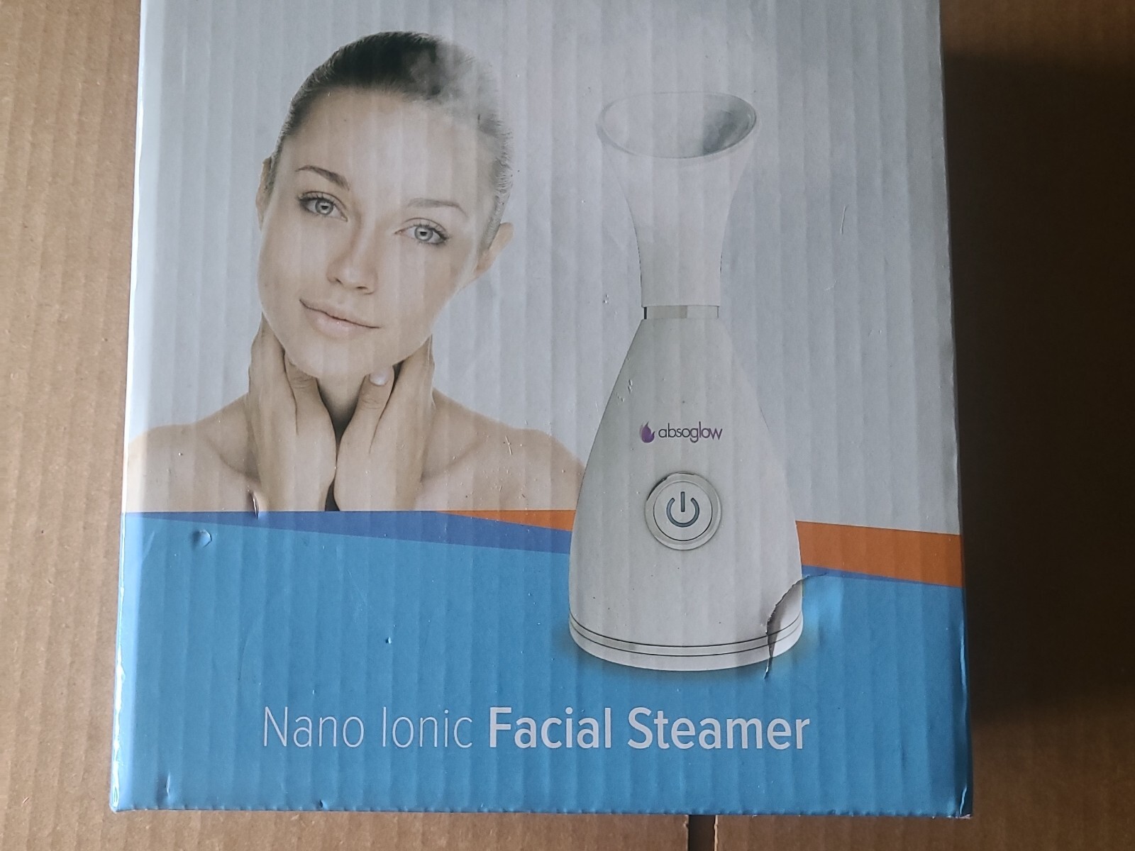 New/ Absoglow Smart Steam Nano Ionic Facial Steamer for all Ages & Skin Types