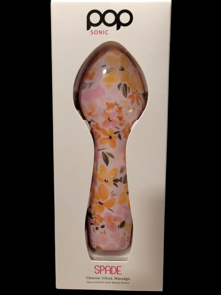 Pop Sonic Spade Face & Neck Sonic Beauty Device Cleanse Infuse Massage Brand New