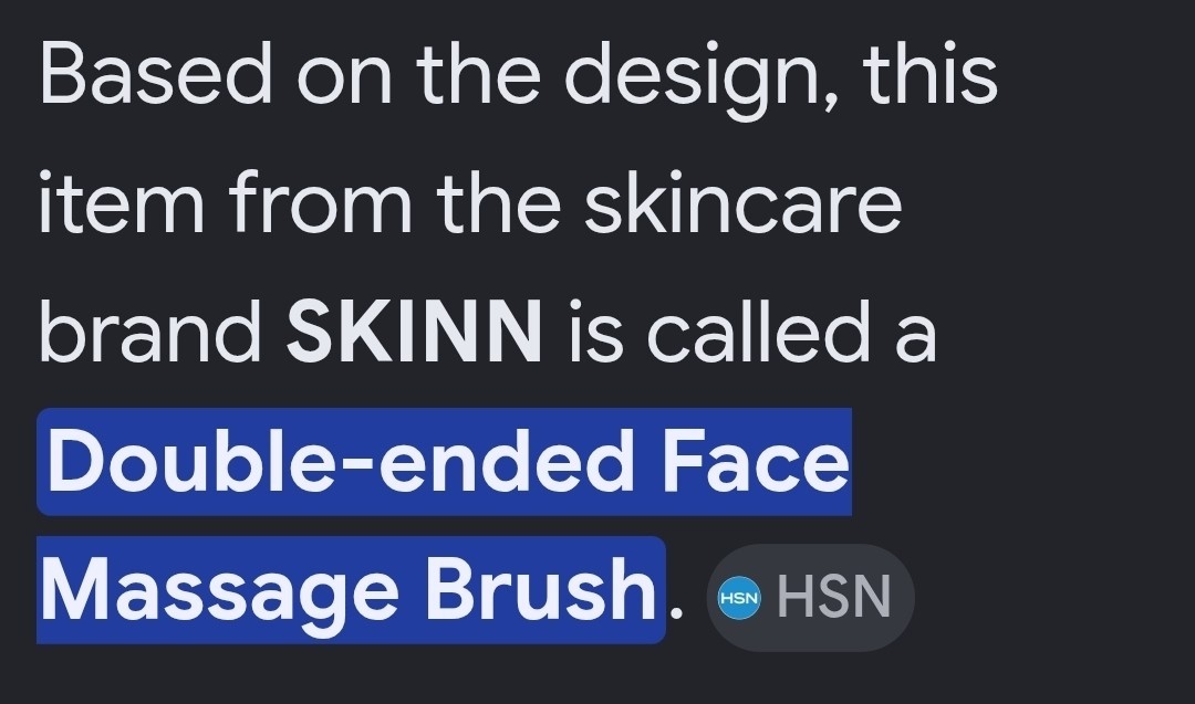 SKINN COSMETICS SEALED DOUBLE-ENDED SILICONE MASSAGE BRUSH