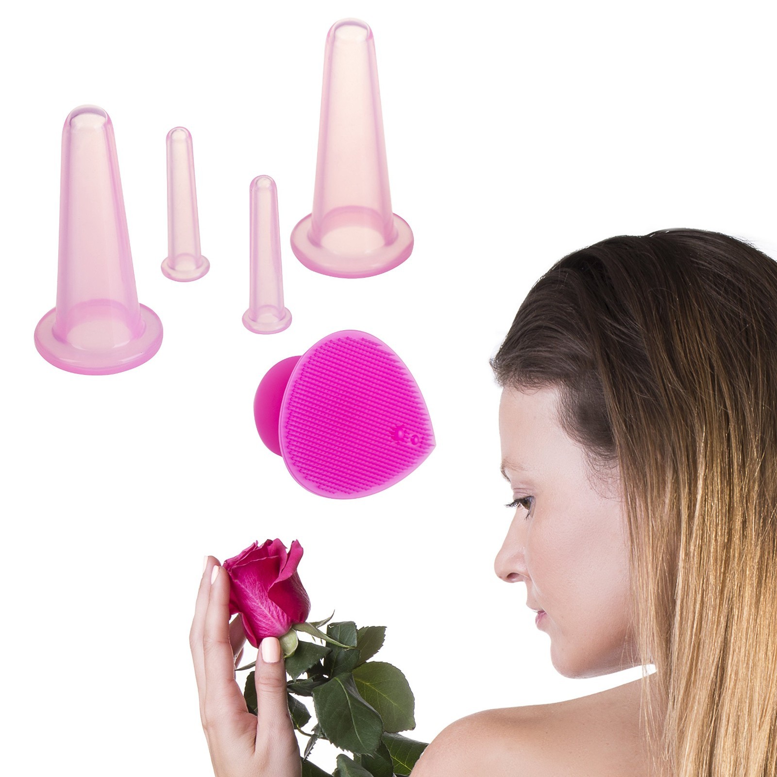 Set de Terapia de Taza de Vacío para Masaje con Ventosa Facial NEW