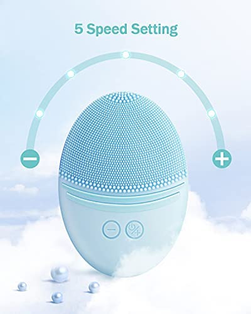 Facial Cleansing Brush, Waterproof Sonic Vibrating Face Brush for Deep Cleansing