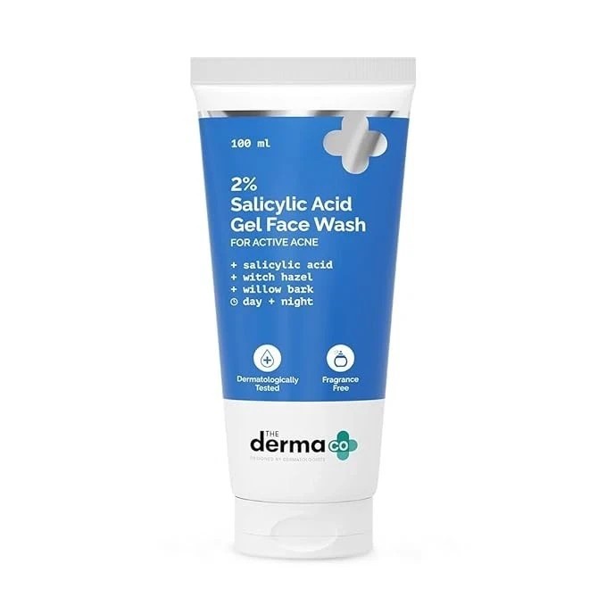 1 PC’s The Derma Co. 2% Salicylic Acid Gel Face Wash For active Acne (100 ML)