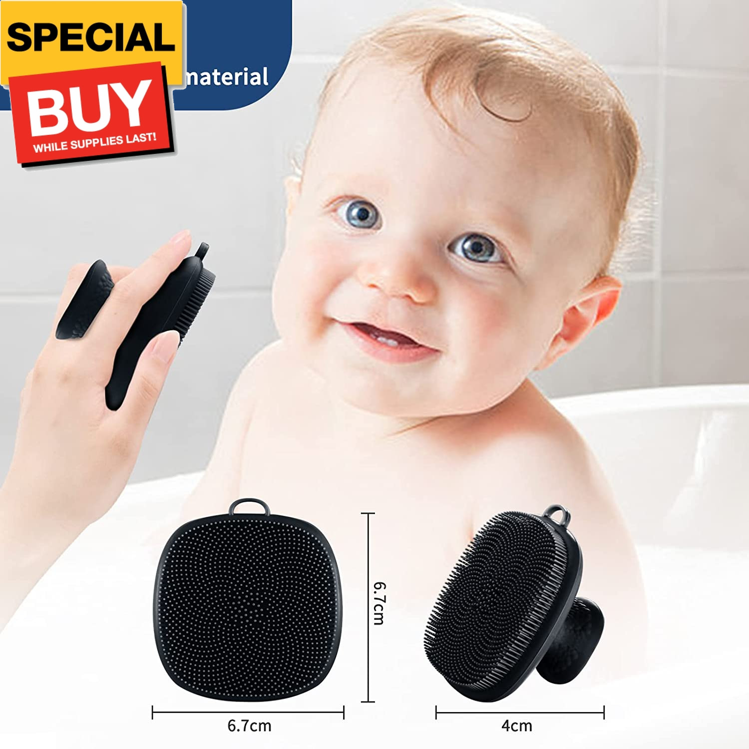 Face Scrubber, Silicone Face Scrubber for Men, Facial Cleansing Brush Silicone F