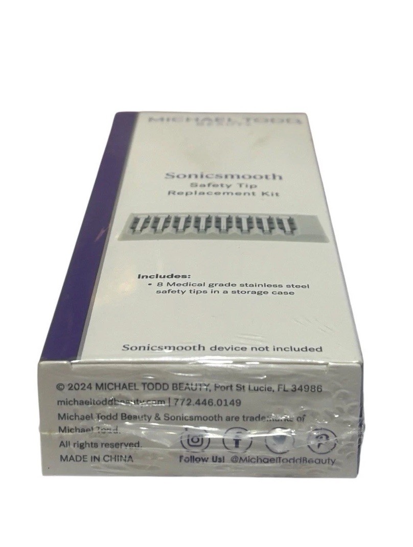 Michael Todd Beauty 2 in 1 Sonic Dermaplaning At Home 8 Count Replacement Kit