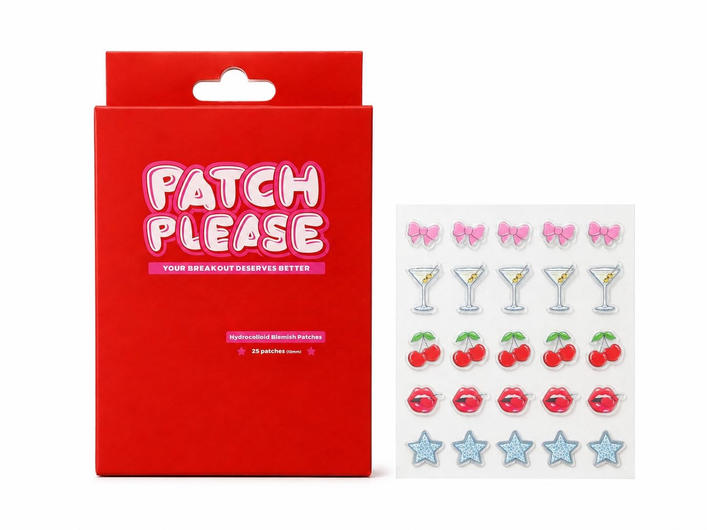 Patch Please Pimple Patches | 5 Y2K Designs | 100% Hydrocolloid Multicolor