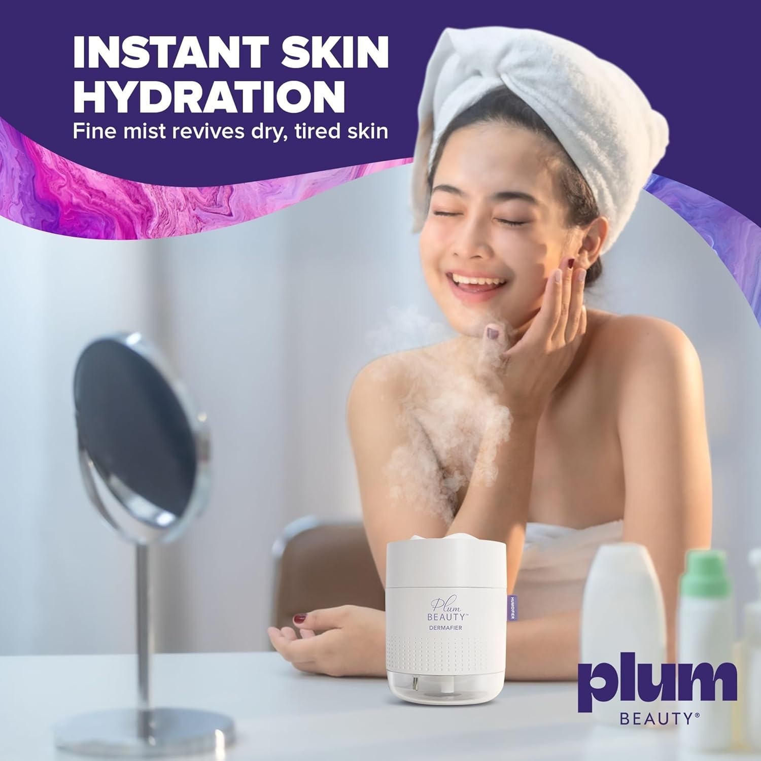 Portable Nano Ionic Face Steamer with 2 Settings – Deep Clean & Hydrate