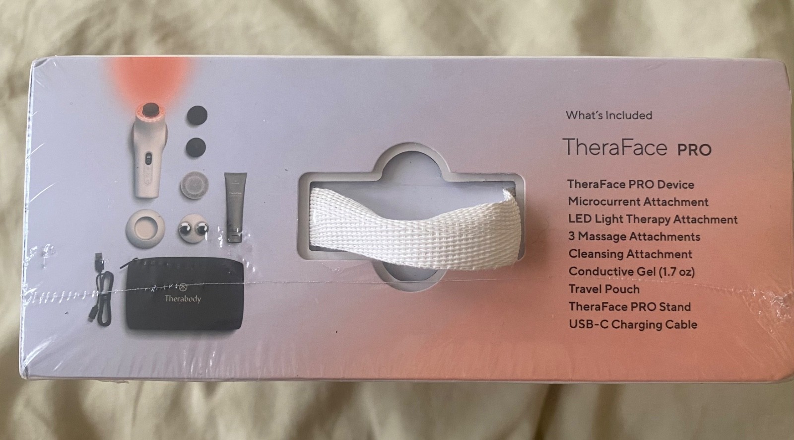 Therabody TheraFace PRO Facial Health Device – White (TF02220-01). New Sealed !