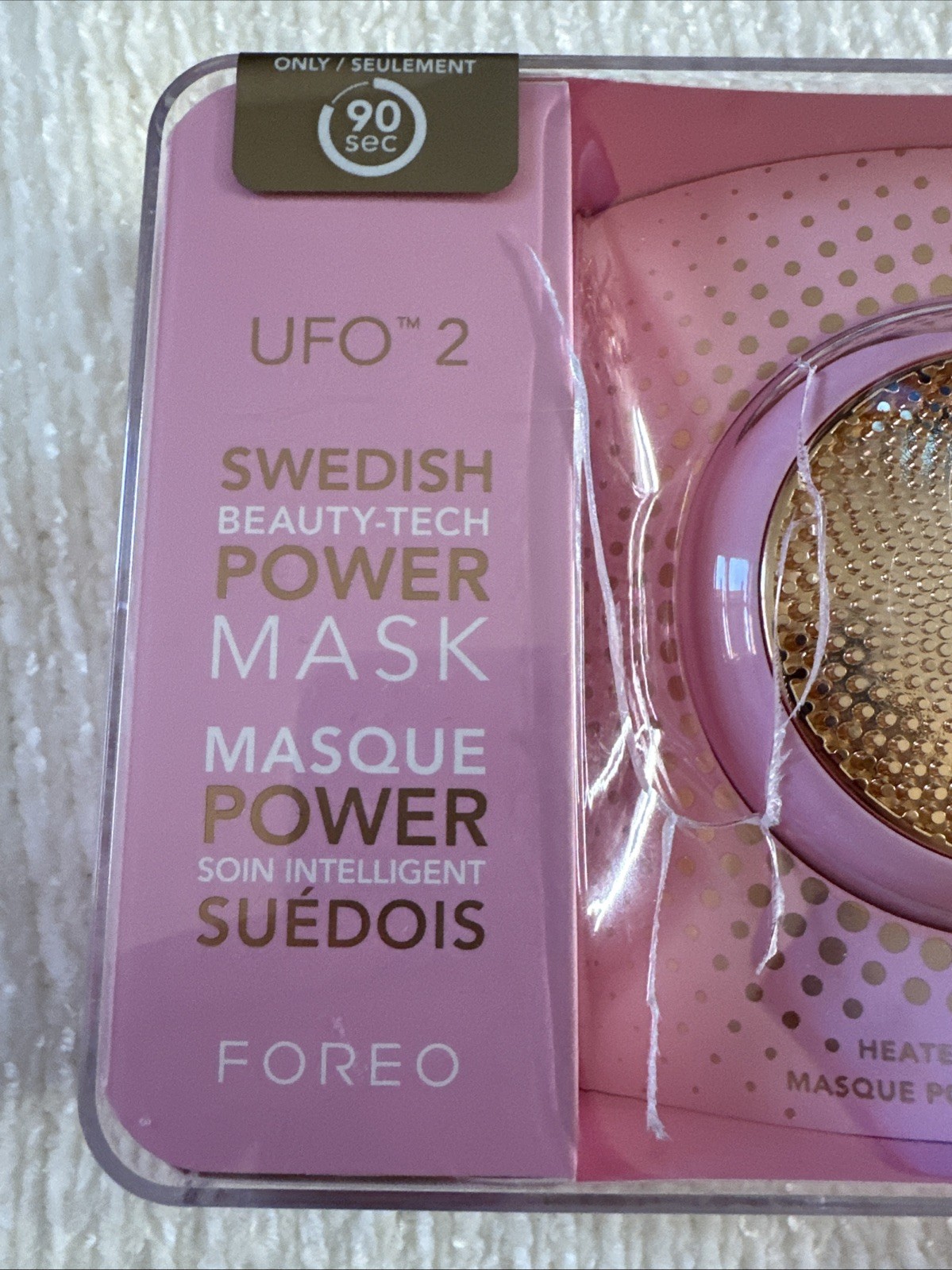 Foreo UFO 2 Face LED Treatment Thermotherapy Cryotherapy Authentic Damage Box