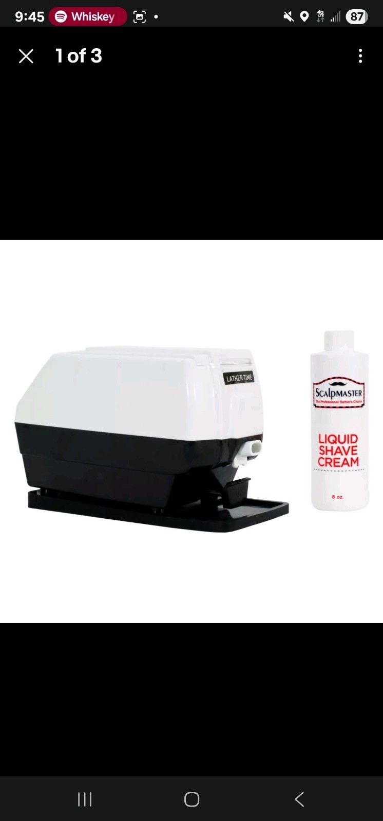 SCALPMASTER. THE PROFESSIONAL BARBERS CHOICE- Professional Lather Time Machine