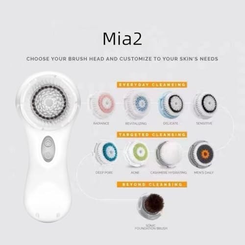 Mia 2 Facial Cleansing System 2 Speed Sensitive Brush White