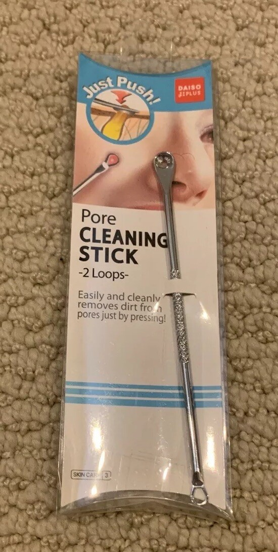 Pore Cleaning Stick 2 Loops, Easily&Cleanly Removes Dirt From Pores By Pressing!