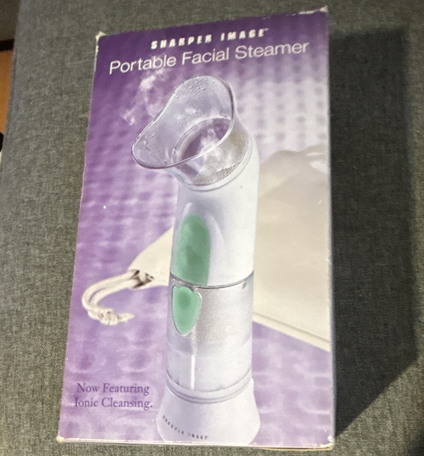 Sharper Image Portable Facial Steamer, Battery Powered, 2hr, Case, 2 Speeds
