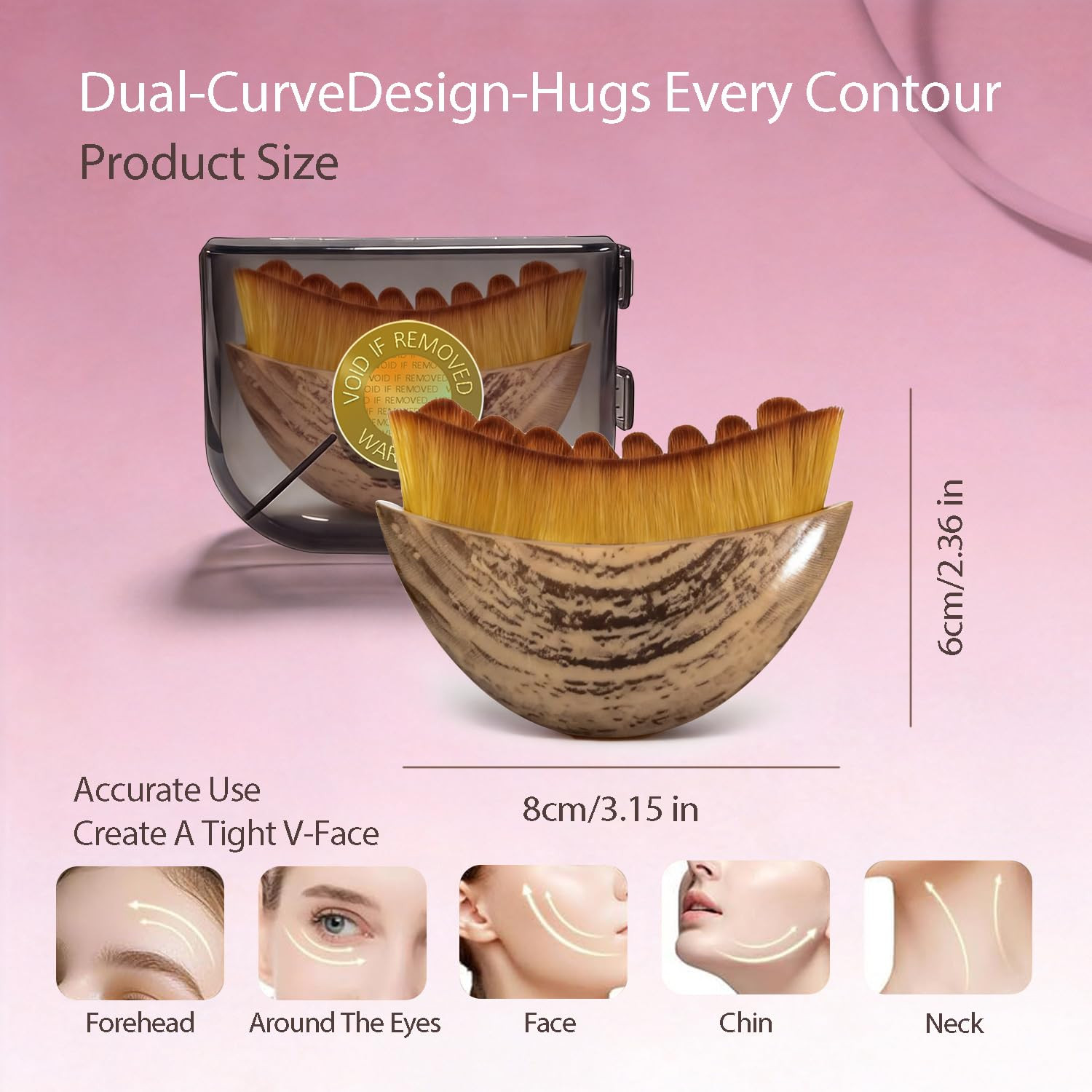 New Lymphatic Contour Face Brush, Face Brush for Lymphatic Drainage,Soft Facial