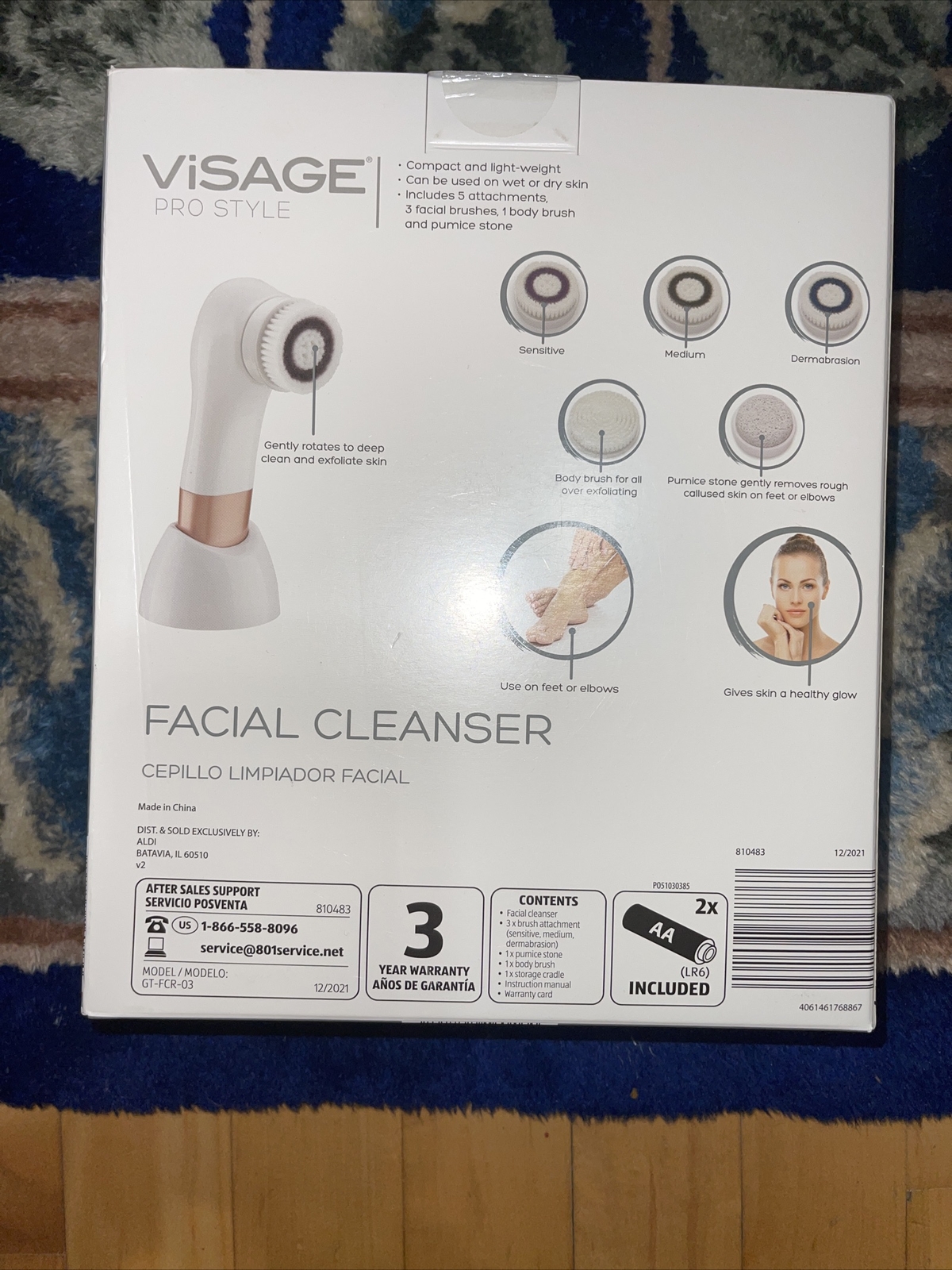 Visage Pro Style Facial Cleanser – Cepillo Limpiador Facial  Rose Gold Colored