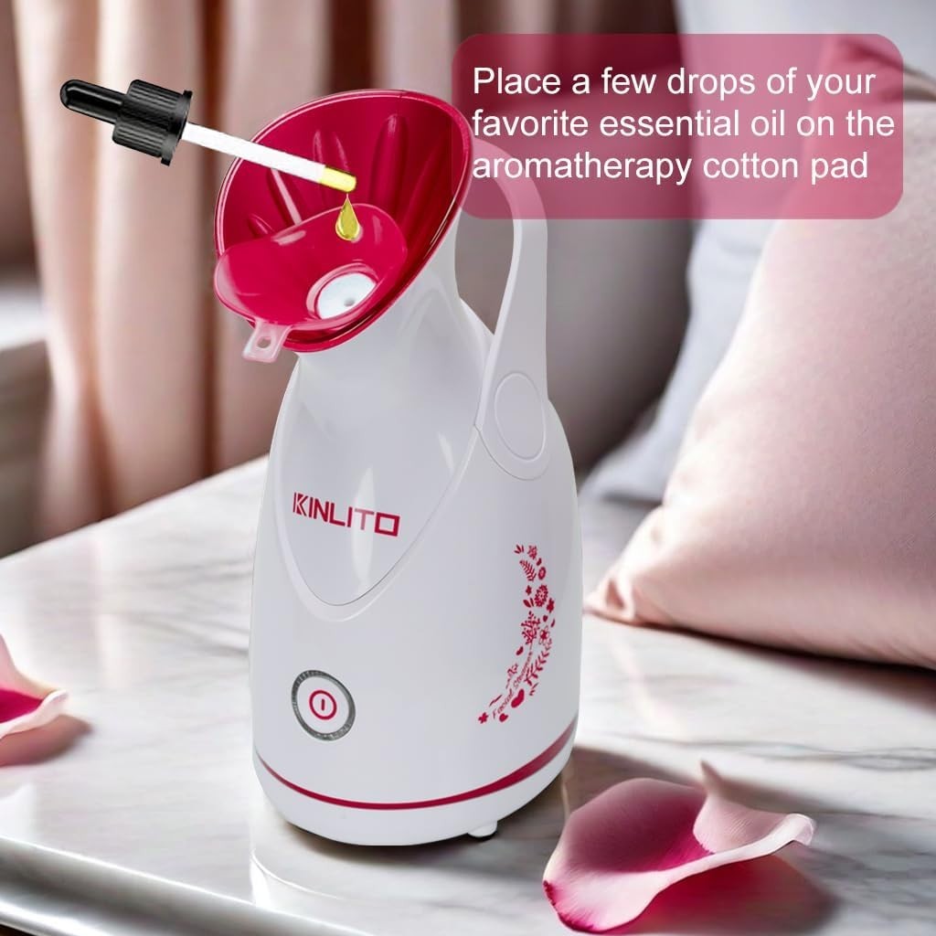 Facial Steamer Ionic Face Steamer for Home Facial, Warm Mist Portable Facial …