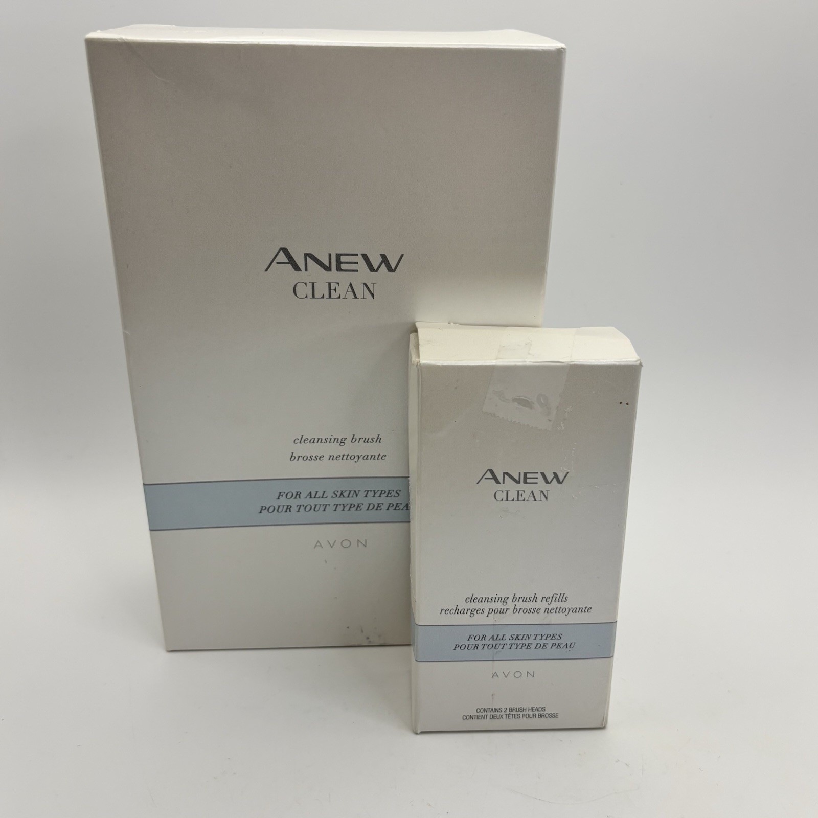 Avon Anew Clean Cleansing Brush Refills (2 Brush Refills) + 2nd Box Of 2 New