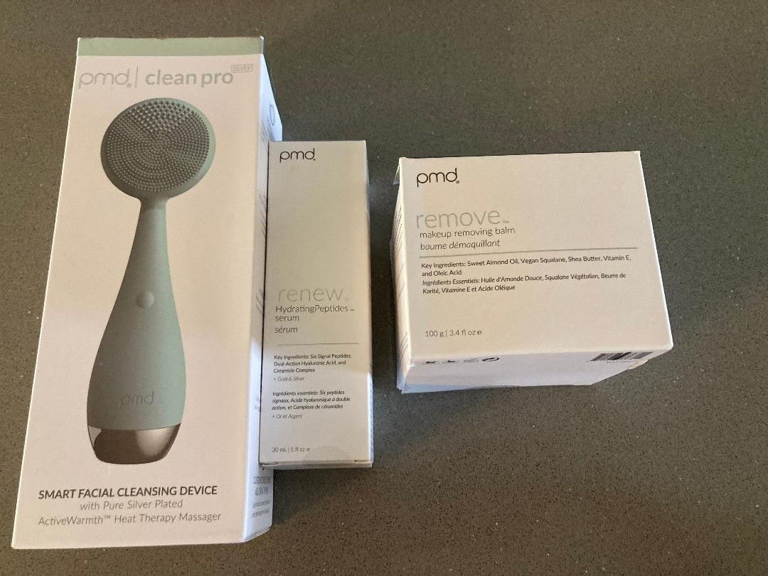 NEW PMD CLEAN PRO DEVICE, RENEW SERUM & REMOVE BALM