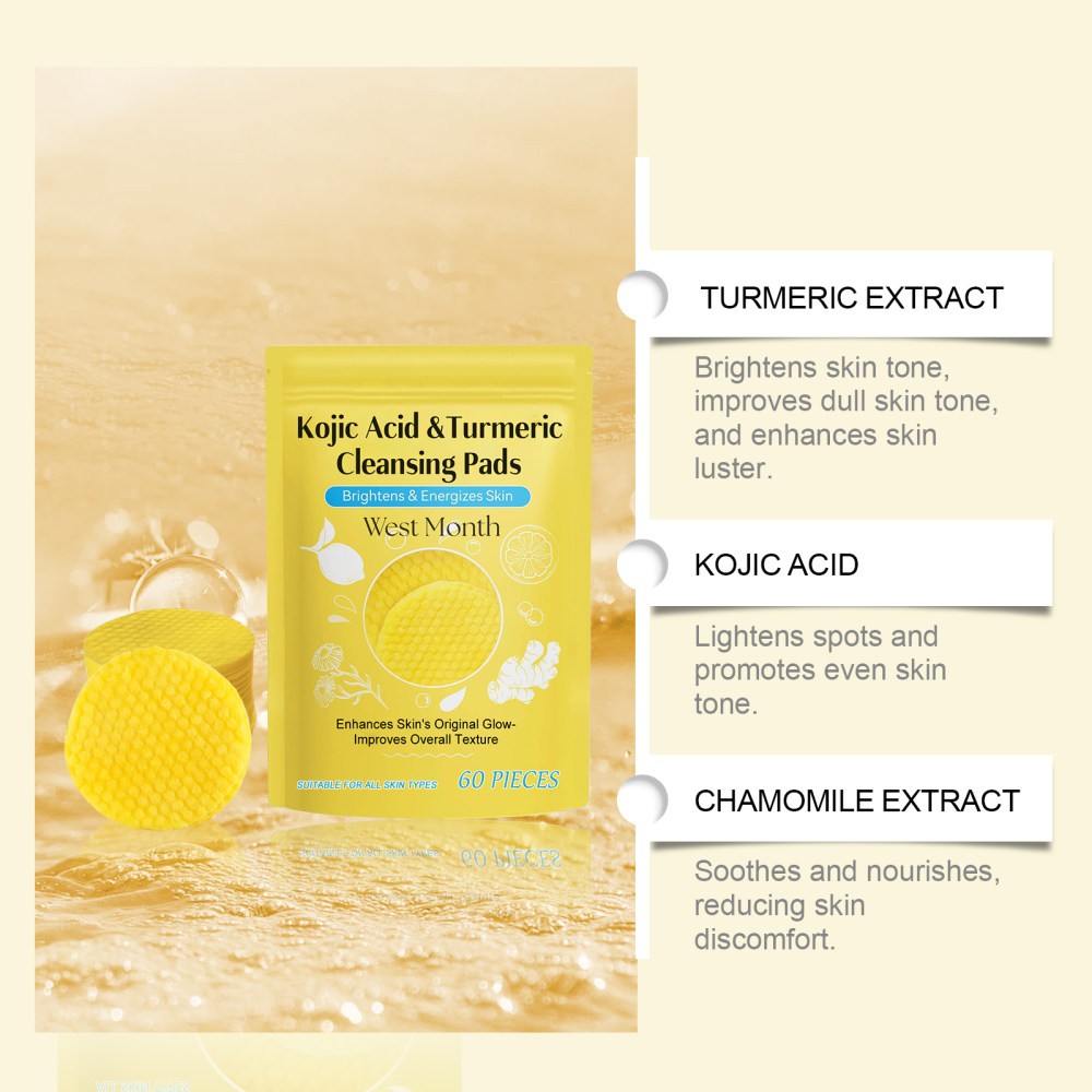 Turmeric Kojic Acid Cleaning Pad Brightening Cleaning ntle
