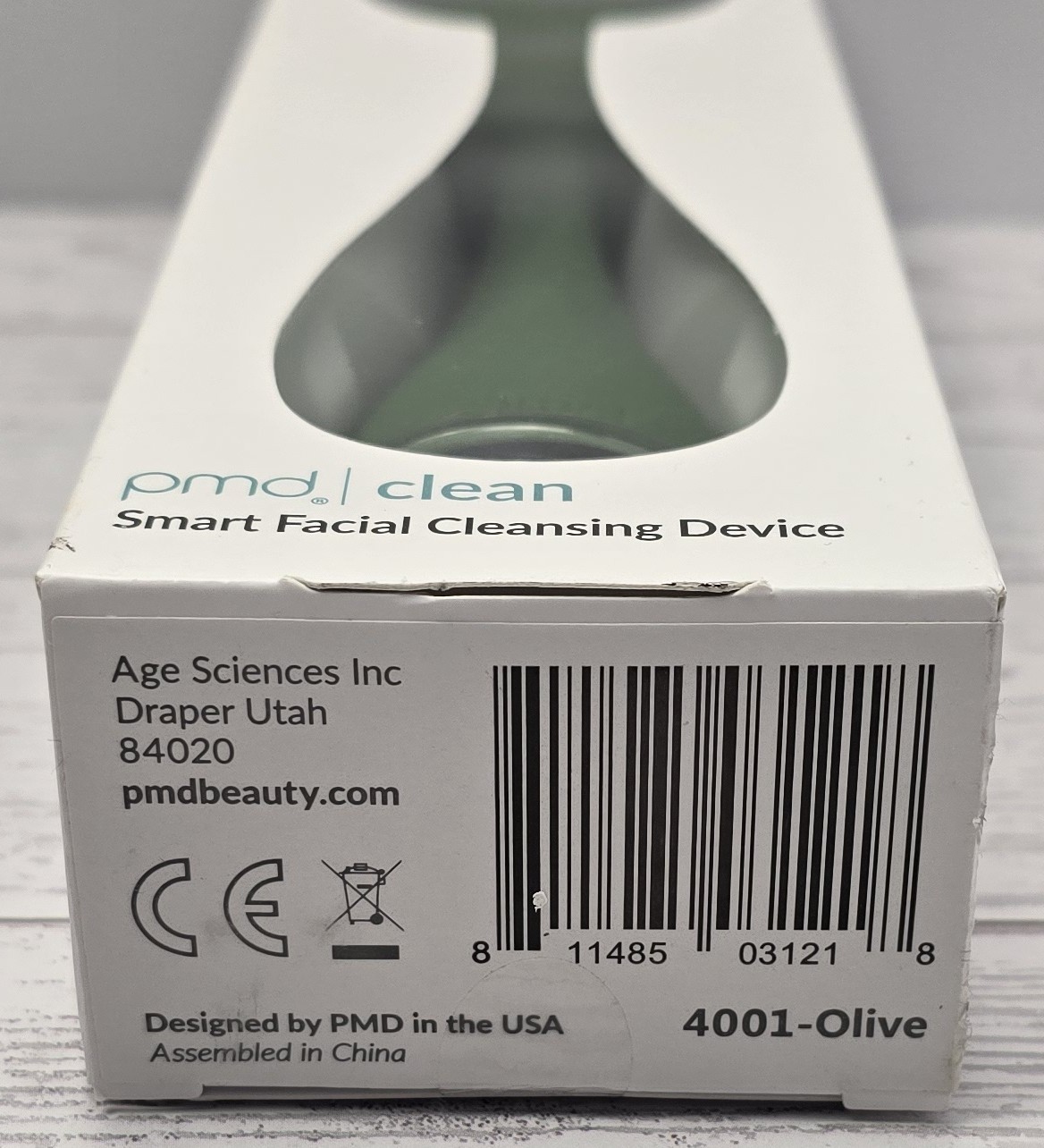 PMD Clean Smart Facial Cleansing Device Olive Silicone Face Brush New B16