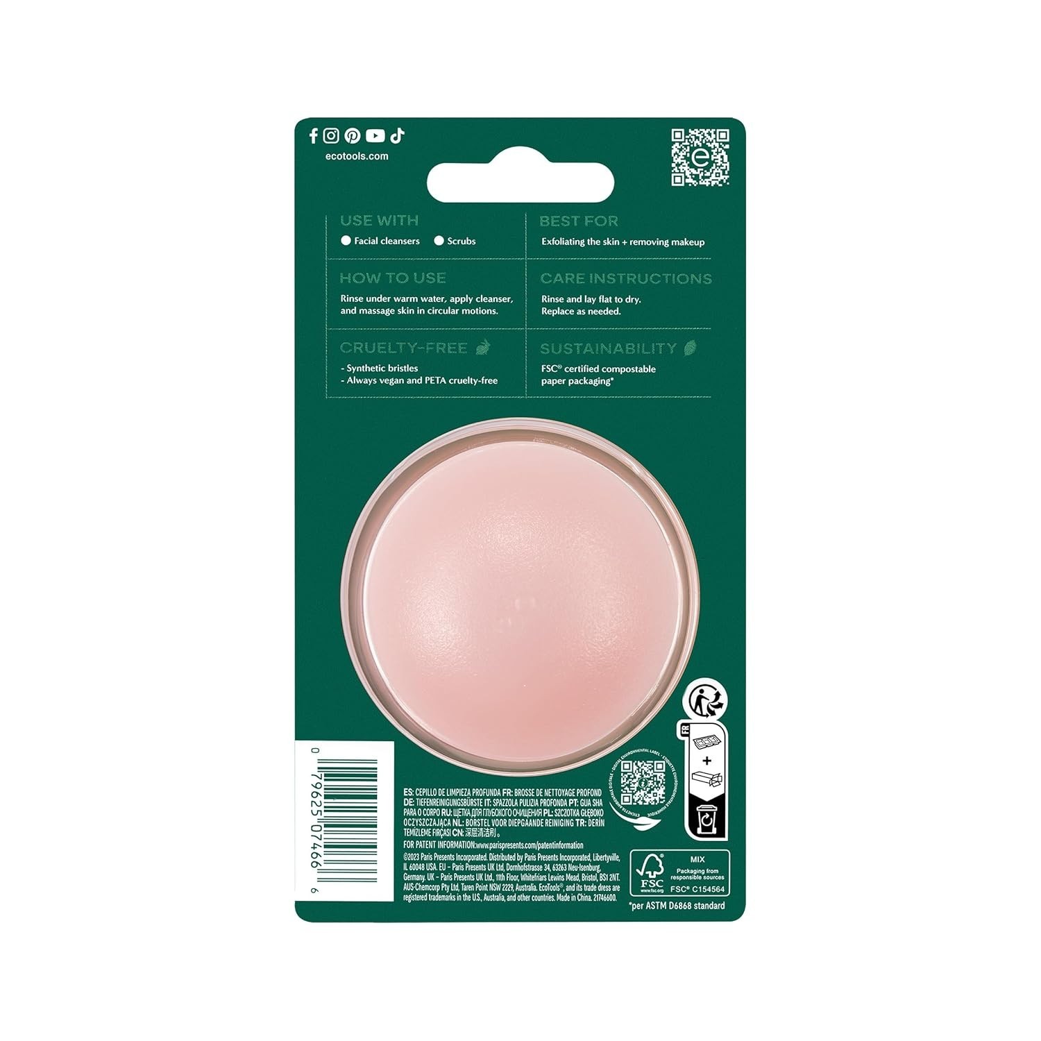 EcoTools Deep Cleansing Facial Brush for Exfoliating & Makeup Removal