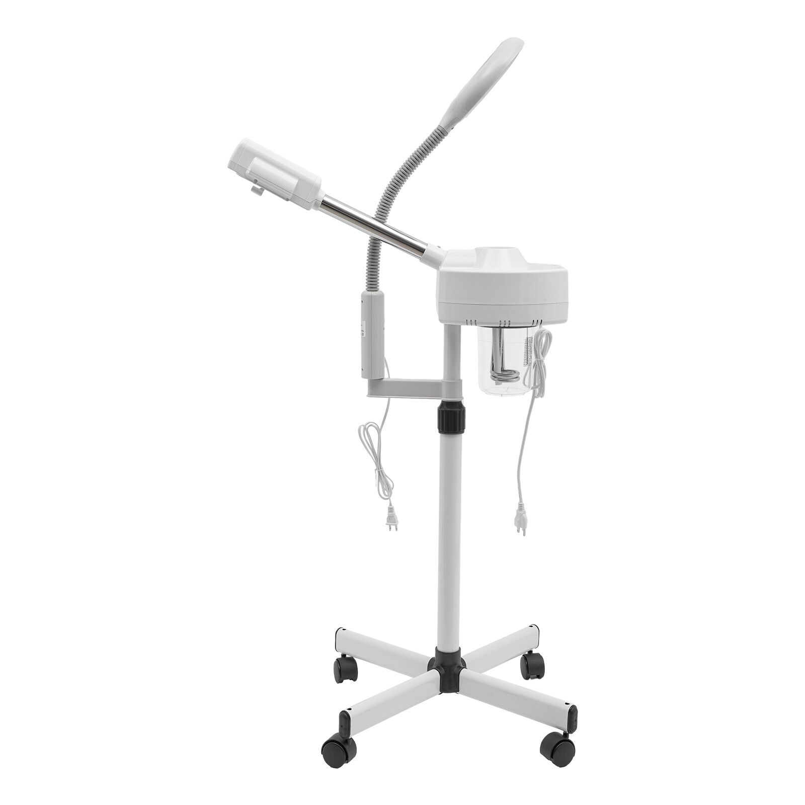 2IN1 Hot Facial Steamer 5X LED Magnifying Lamp Ozone Salon Spa Skin Care