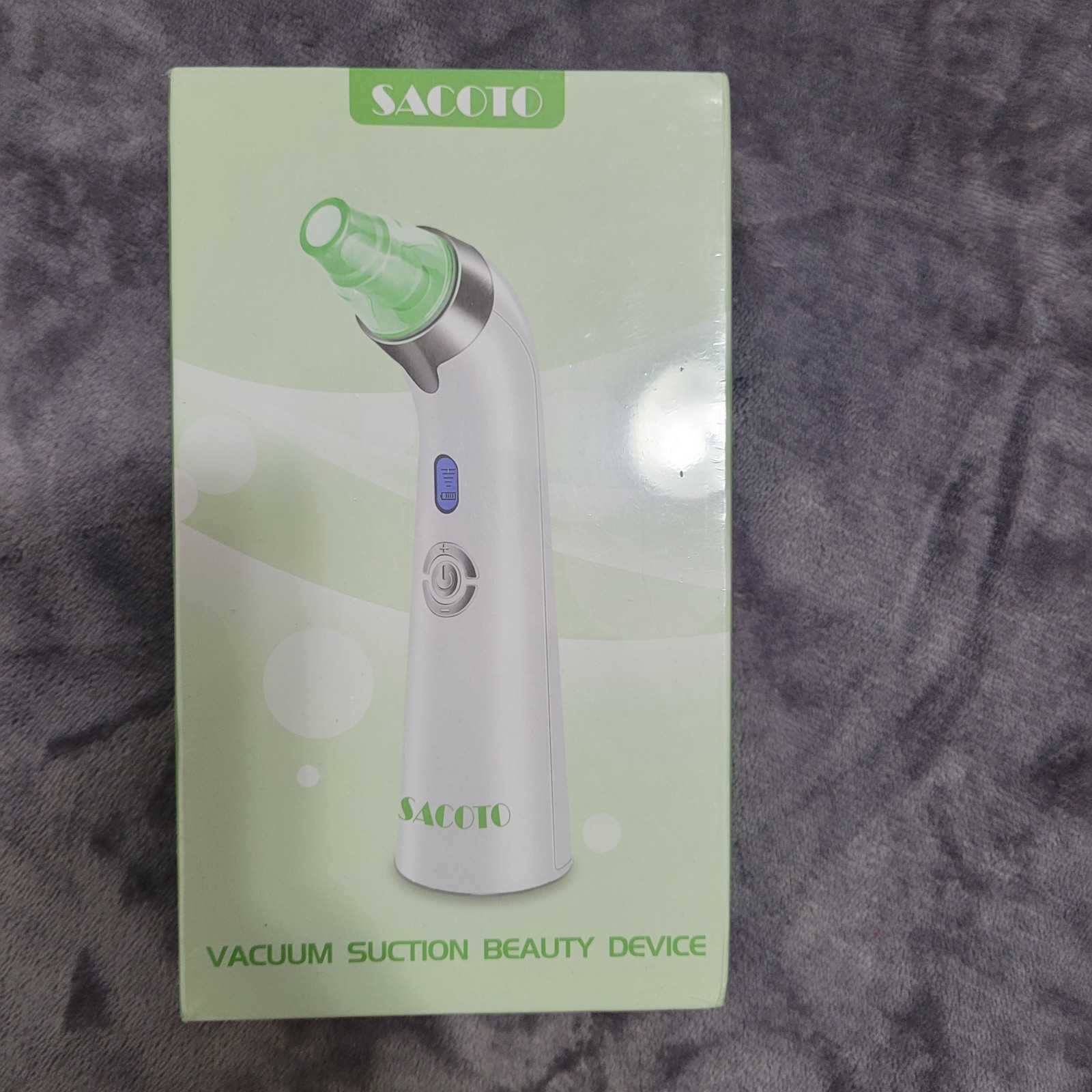 SACOTO Vacuum Suction Beauty Device Rechargeable USB Deep Skin Cleansing Acne