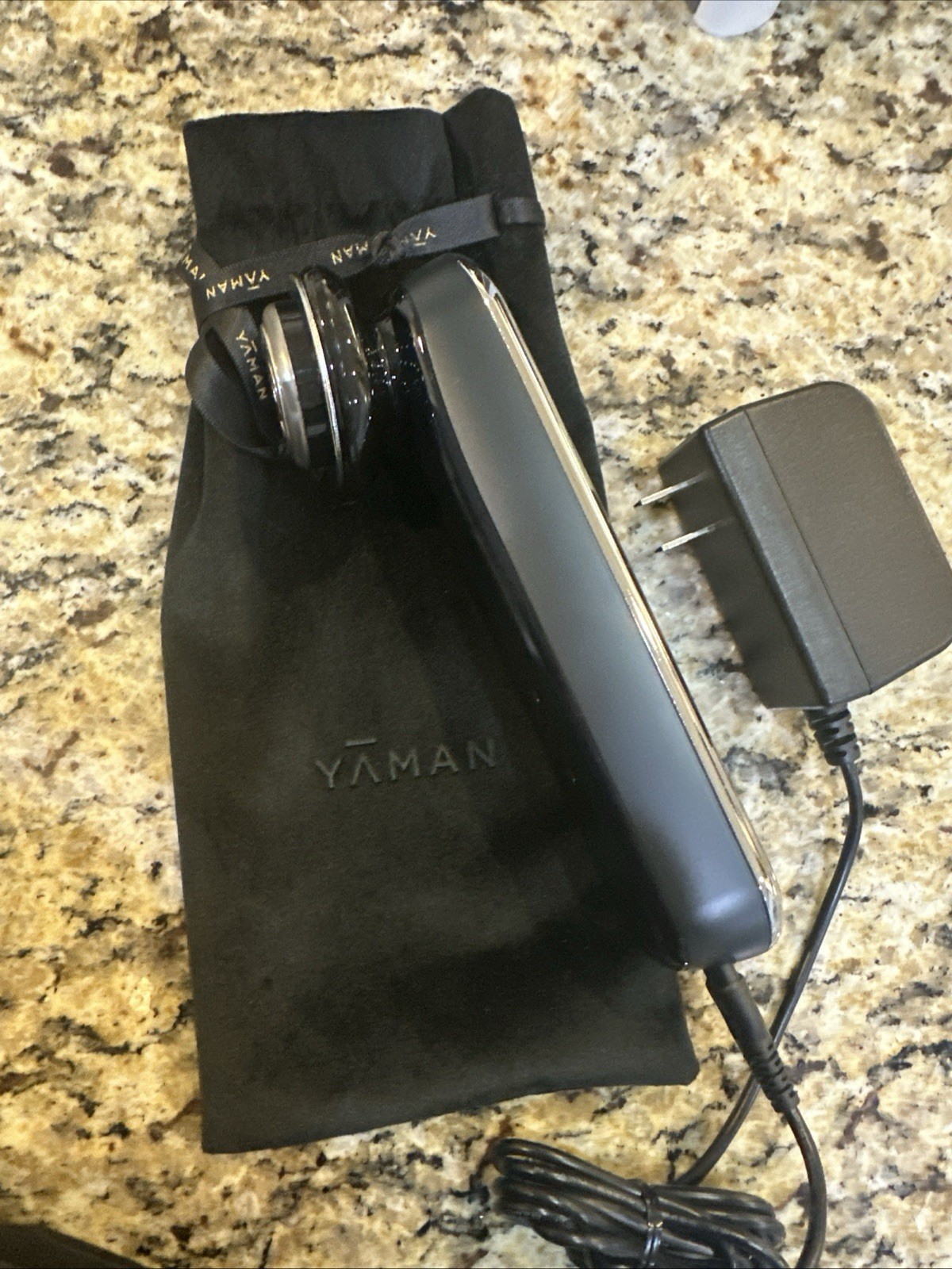 YA-MAN Premium Facial Roller Massager EMS Lift Black Open Box – Never Used!