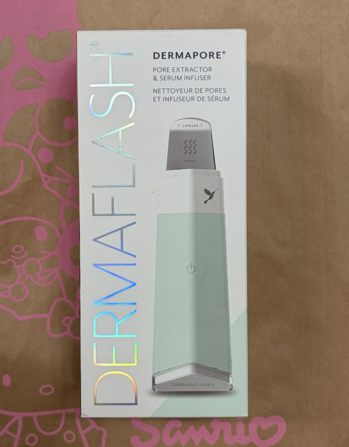 DERMAFLASH DERMAPORE Pore Extractor & Serum Infuser, USB, Green/Mint