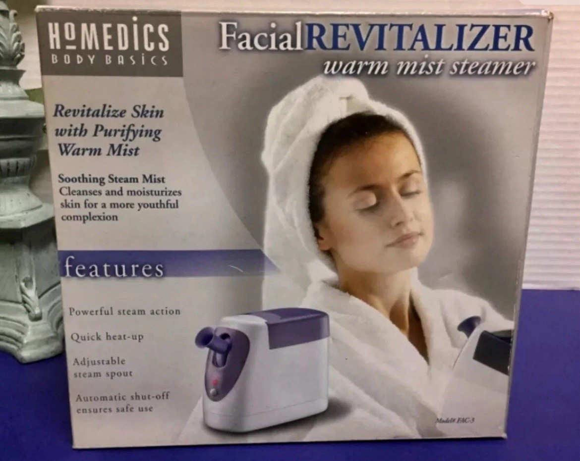 HoMedics Facial Revitalizer Warm Mist Steamer Spa Womens Cleans