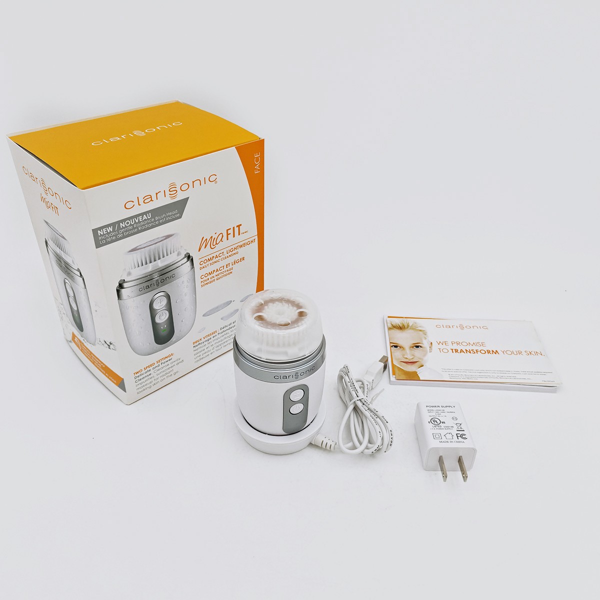 Brand New Clarisonic Mia 1 Sonic Facial Skin Cleansing Brush System – White