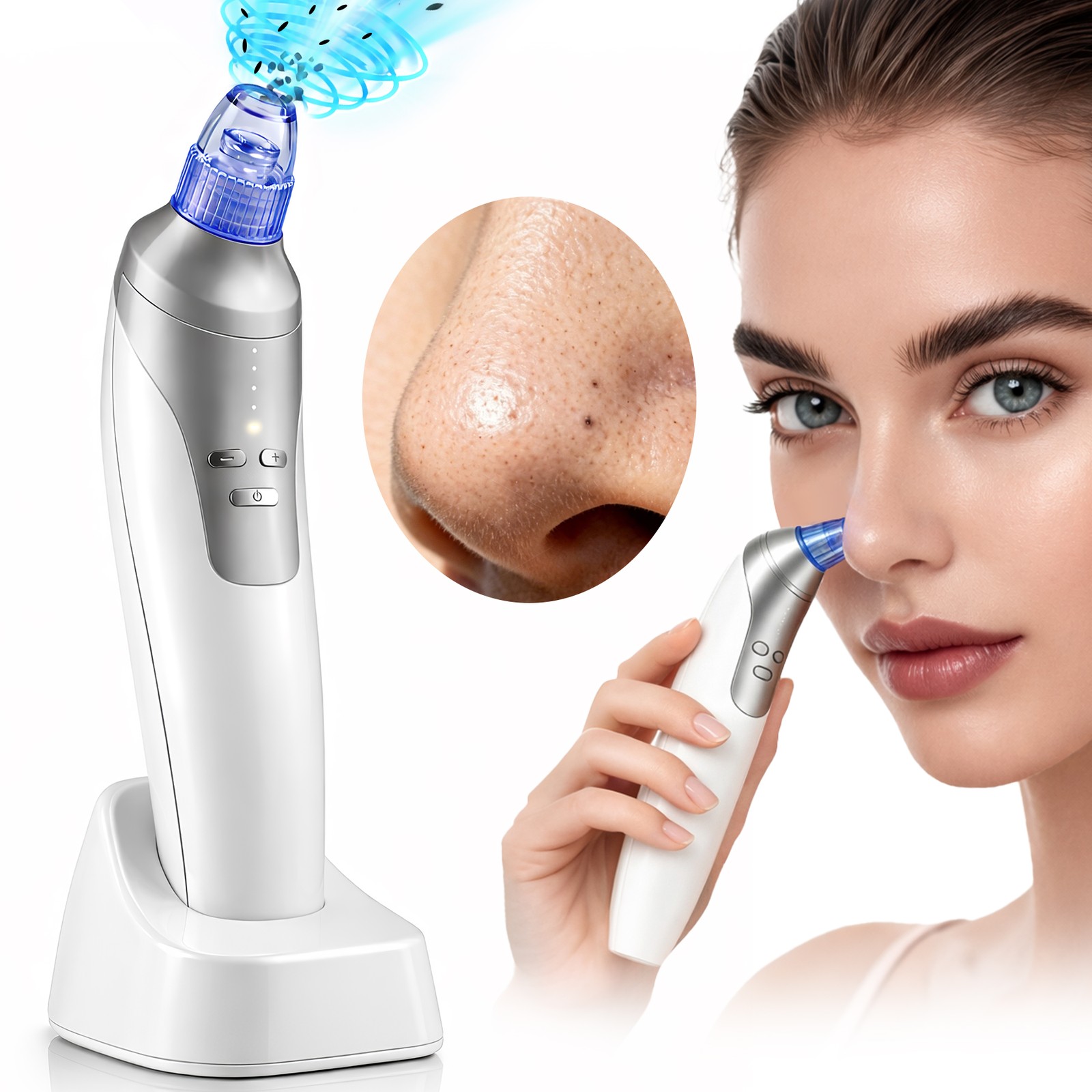 lectric Blackhead Remover Pore Vacuum Suction Diamond Dermabrasion Face Cleaner