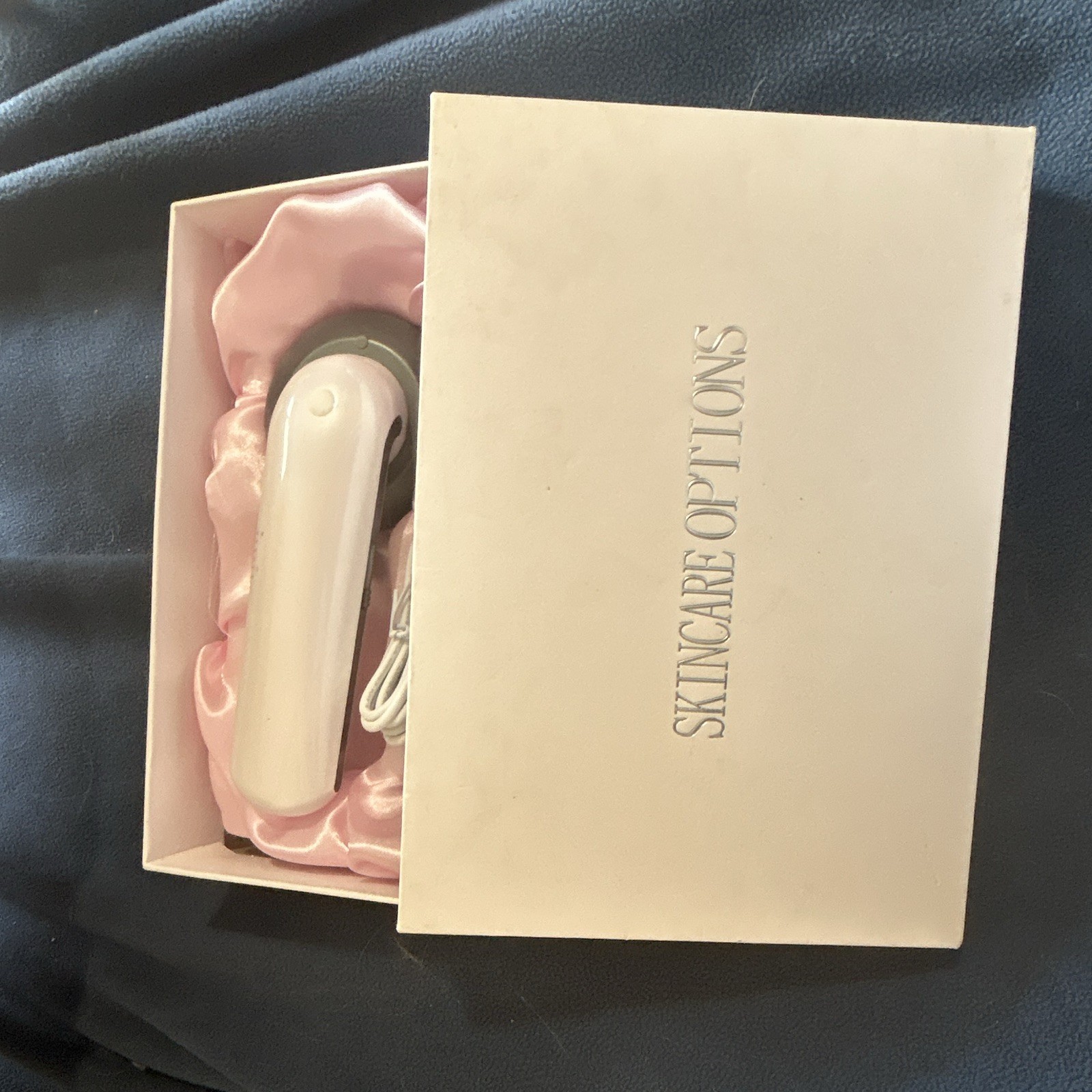 Skincare Options Facial Massager, Rechargeable Wrinkle Device, White, 12V
