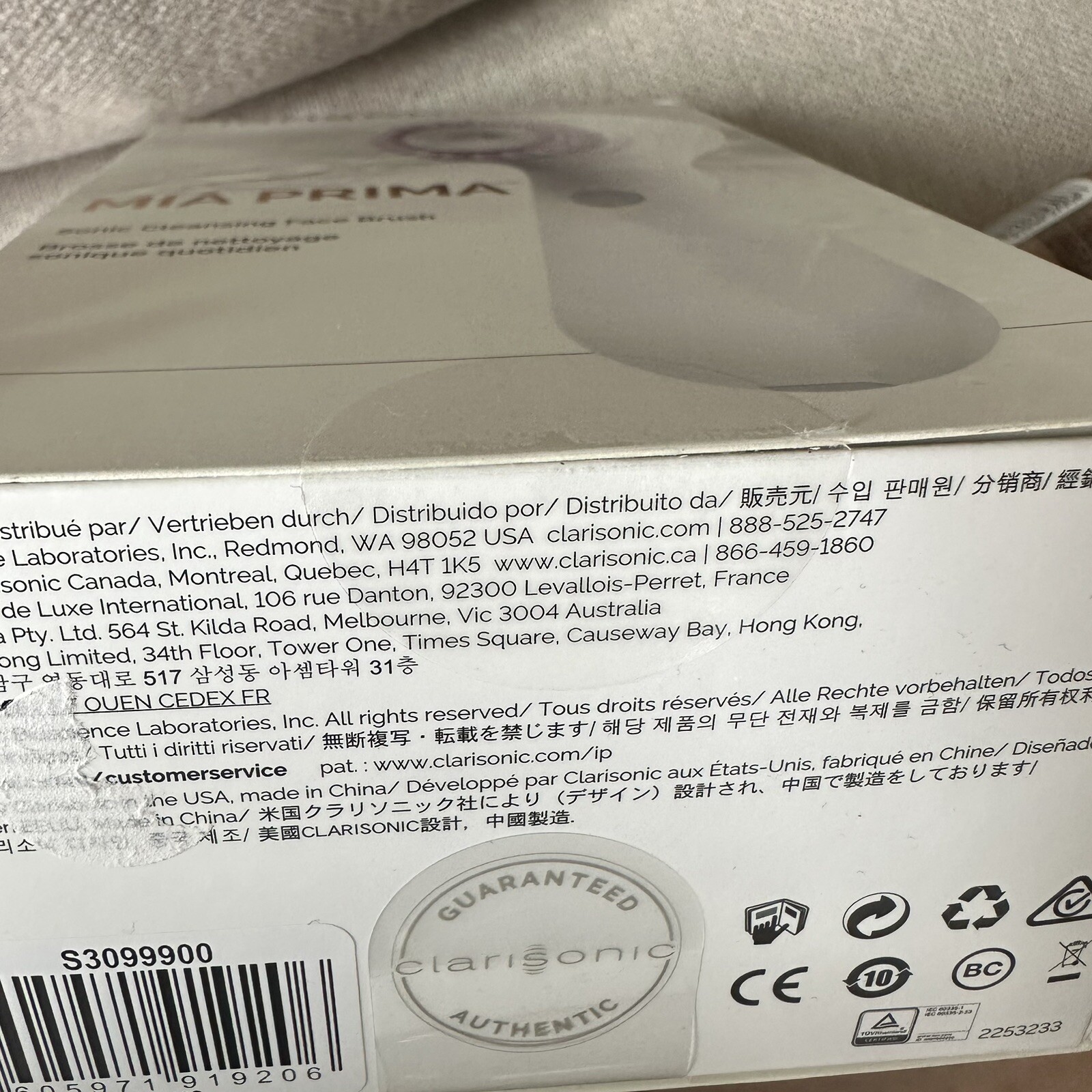 Facial Cleansing Brush Clarisonic MIA PRIMA Sonic Daily Radiance Brush Head NIB