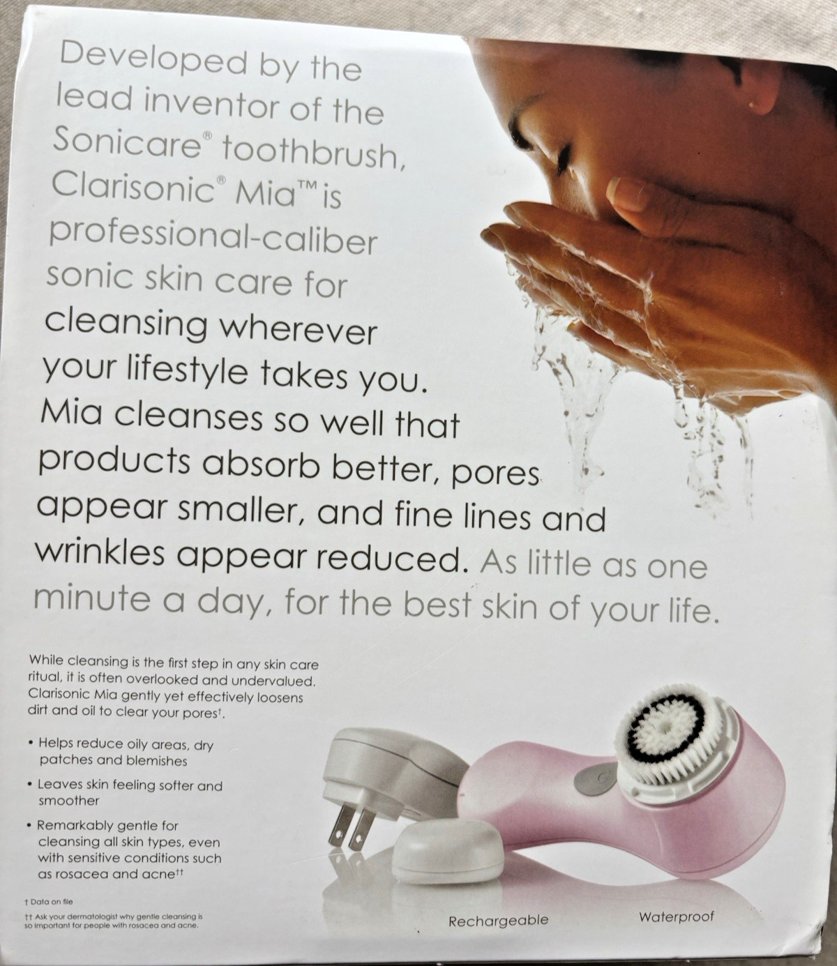 NIB Sealed Clarisonic Mia Sonic Skin Cleansing 1 Speed Pink