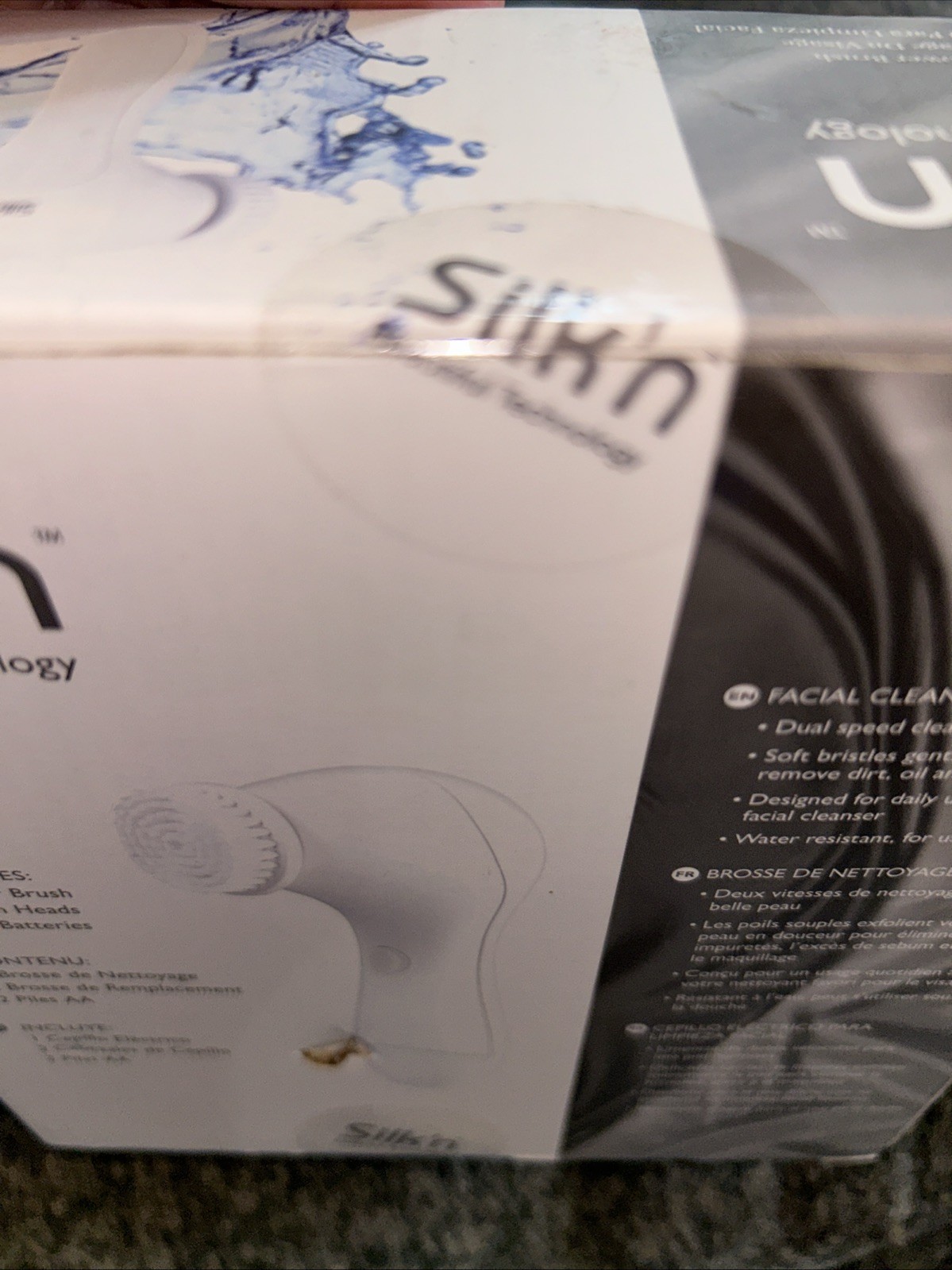 Silk’n Swirl Facial Cleansing Power Brush Dual Speed White – New & Sealed