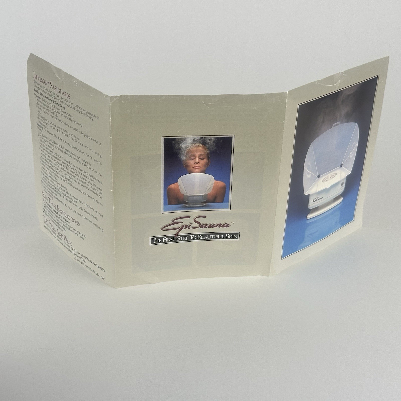 Epilady Epi Sauna Facial Steamer 1980s For Face Original Packaging VTG Tested