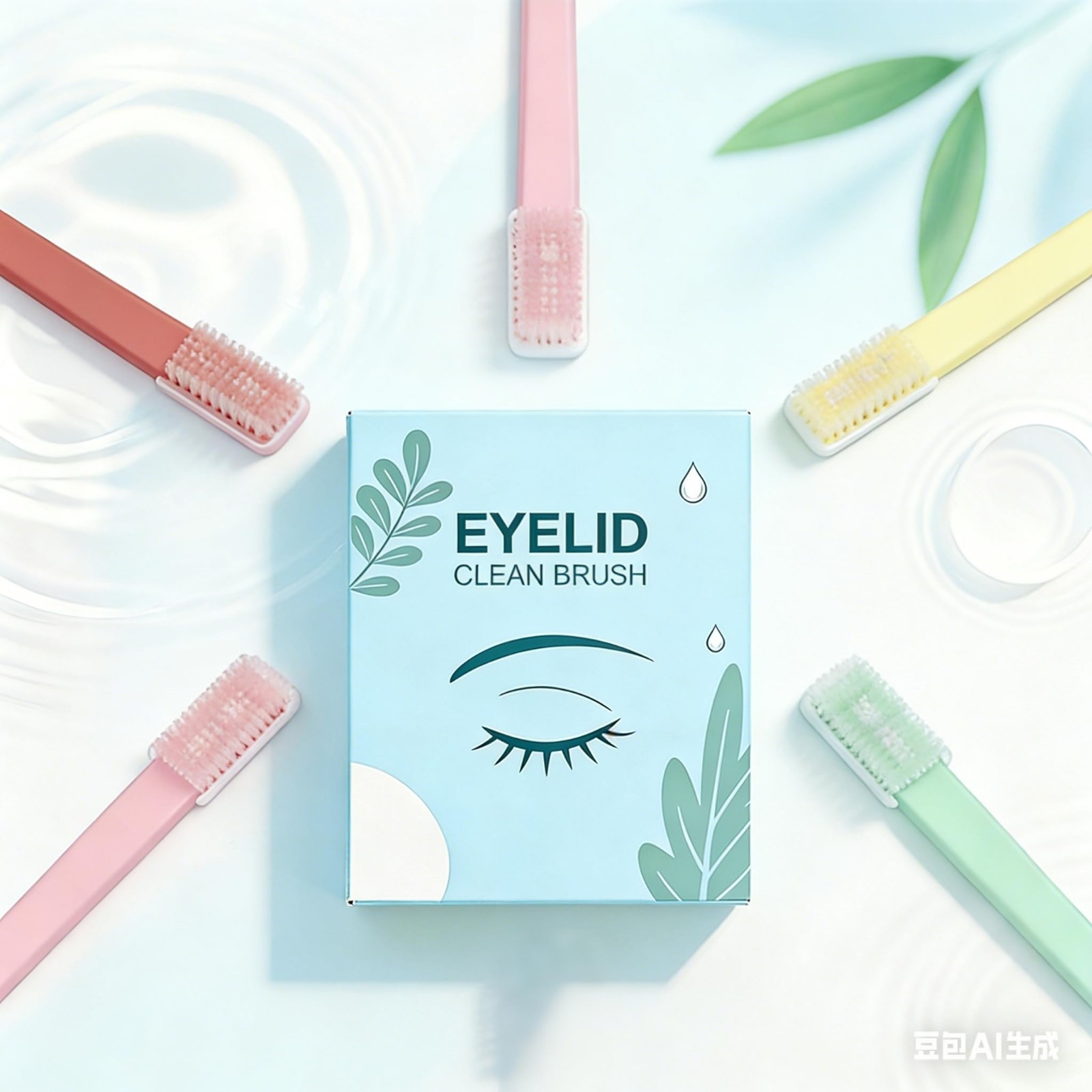 Soft Silicone Eyelid Brush – 10pcs for Sensitive Eyes, Deep Clean & Relief from