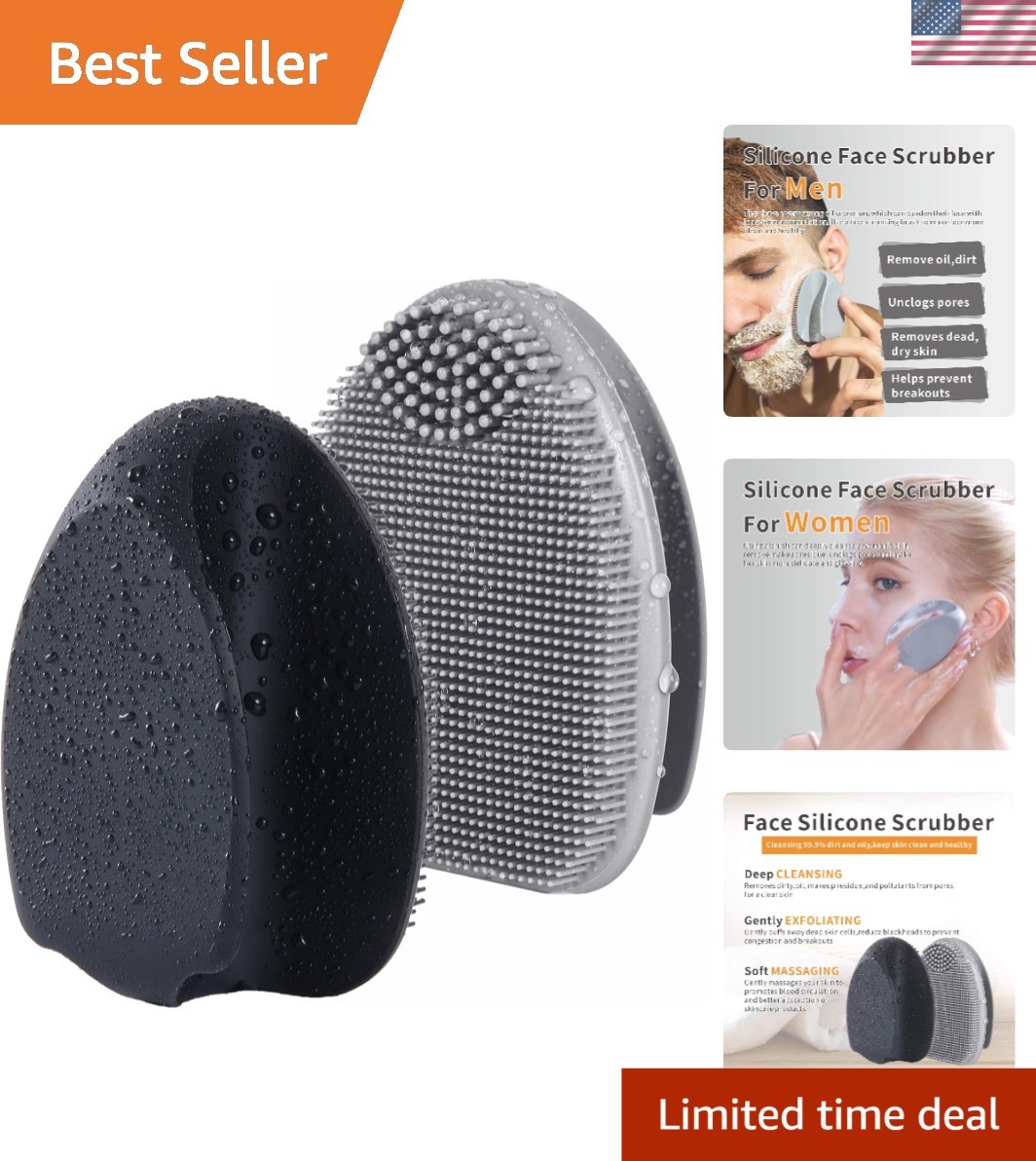 Ultra-Soft Silicone Face Scrubber – Gentle Deep Cleansing for All Skin Types